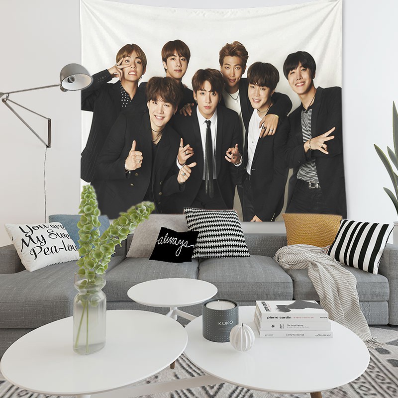 Thảm treo tường in hình nhóm nhạc BTS | BigBuy360 - bigbuy360.vn
