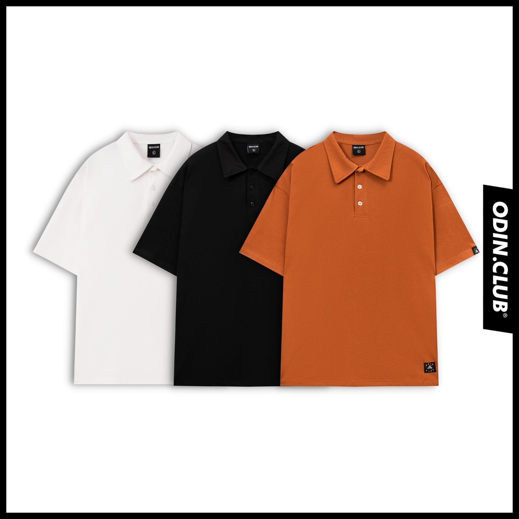 Áo Polo trơn ODIN, Basic Tee phông trơn nam nữ tay lỡ oversize form rộng, ODIN CLOTHING