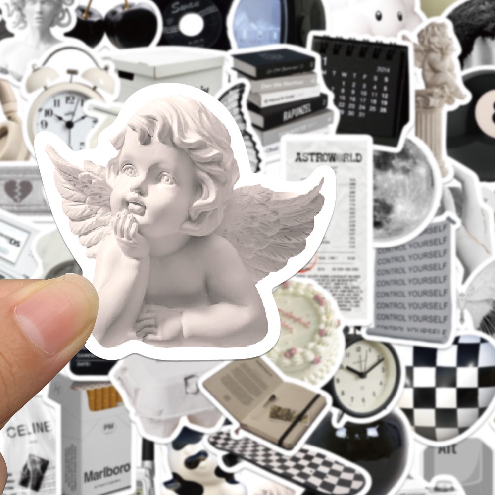 Set 10 / 30 / 61 Sticker Dán Trang Trí Đa Dụng Chất Lượng Cao