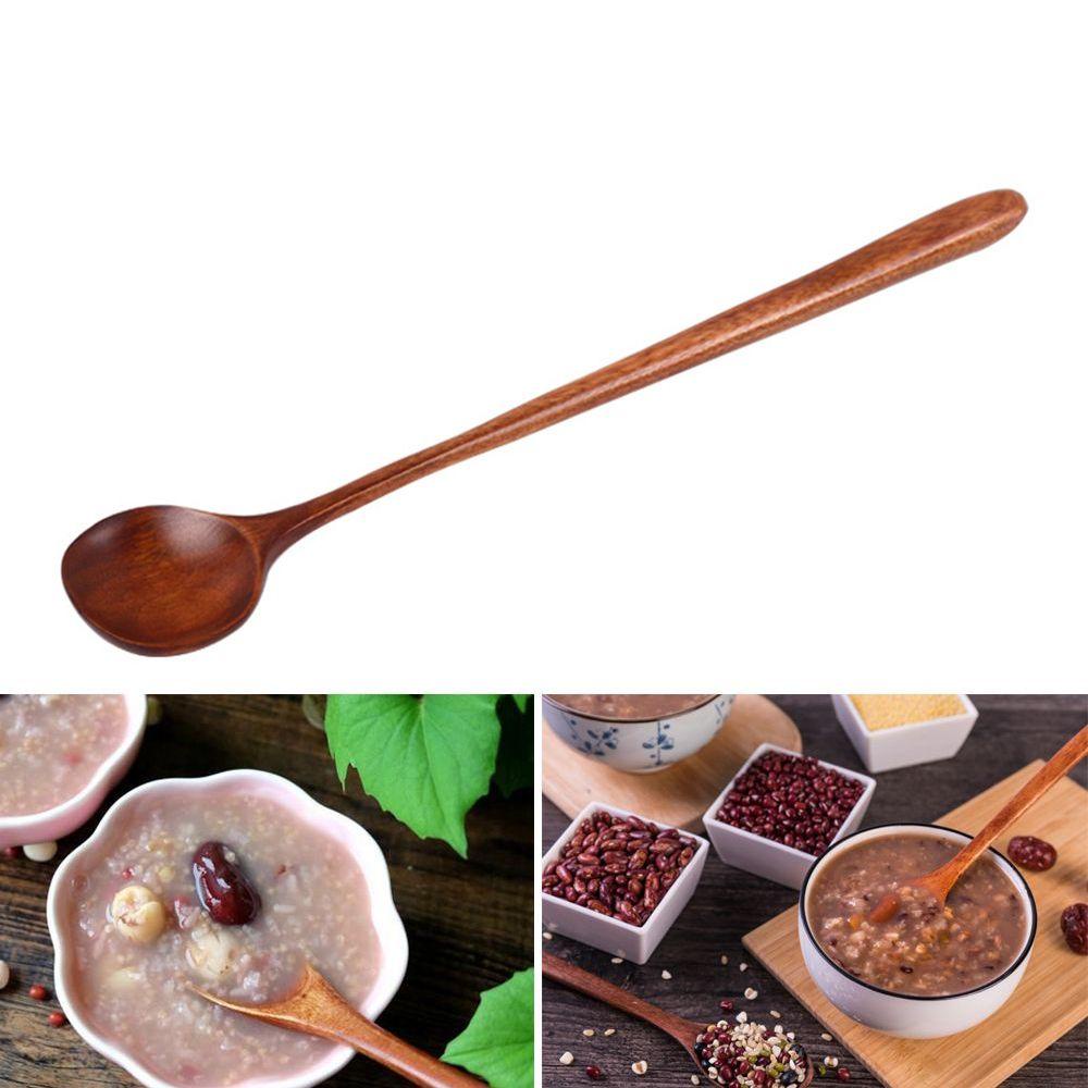 Muỗng Gỗ Cán Dài Phong Cách Nhật Bản