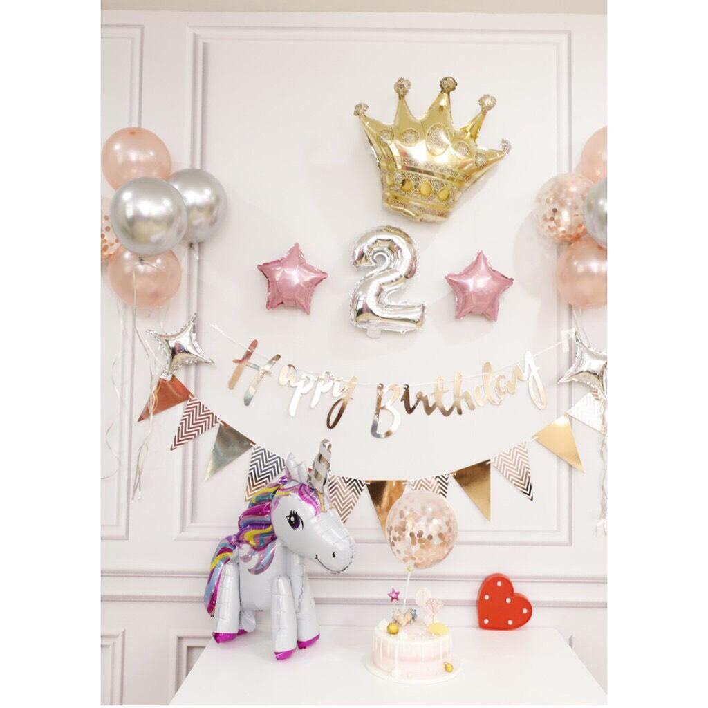 [Ảnh thật] Set trang trí sinh nhật lung linh HPBD (COMBO 152)