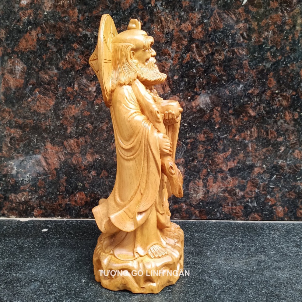 Tượng đạt ma khất thực gỗ thơm