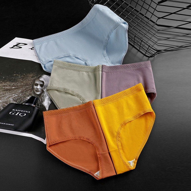 Quần lót cotton trơn nhiều màu cho nữ | BigBuy360 - bigbuy360.vn