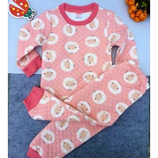 Bộ chần bông bé gái. Bộ chất xuất dư Mỹ.Chất vải nỉ chần bông cotton không bí