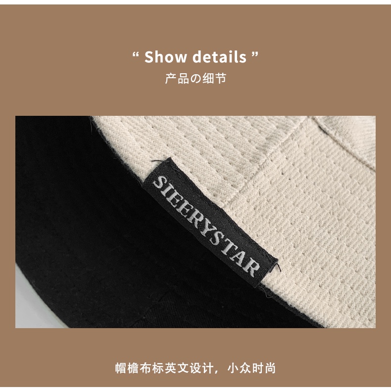 Mũ Tai Bèo Hai Mặt Màu Sắc Đơn Giản Phong Cách Hàn Quốc Dễ Phối Đồ Thời Trang Xuân Thu Cho Nữ