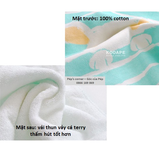 (MS31) Set 3 khăn yếm tam giác kooape giữ ấm cổ cao cấp