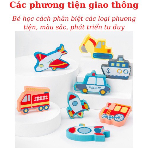 Đồ Chơi Cho Bé Bộ Chữ Cái Câu Cá Xếp Hình Montessori 6 In 1 Phát Triển Trí Tuệ