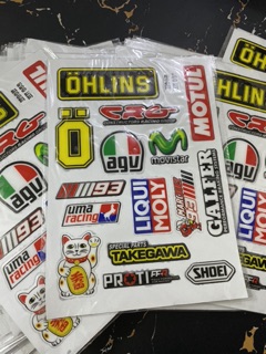 Tem phản quang ohlins,gafer,motul,mèo may mắn