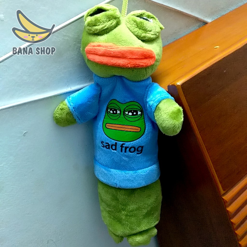 Hộp bút bóp viết vải nhồi bông ếch xanh pepe frog siêu bựa chuẩn vozer