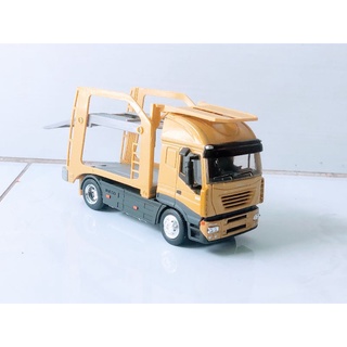 Xe mô hình xe tải chở xe hợp kim 1:43