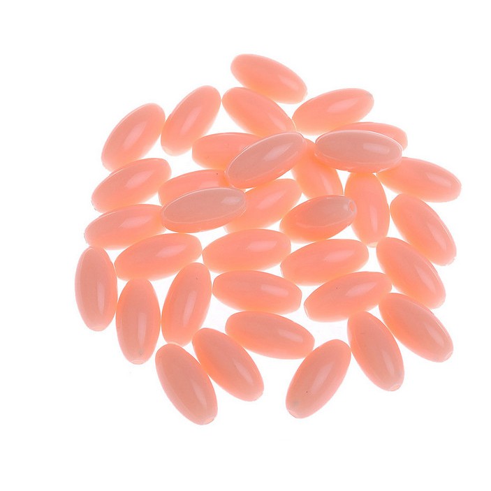 Bộ 30 hạt nhựa màu kẹo 7x15mm dùng làm trang sức thủ công