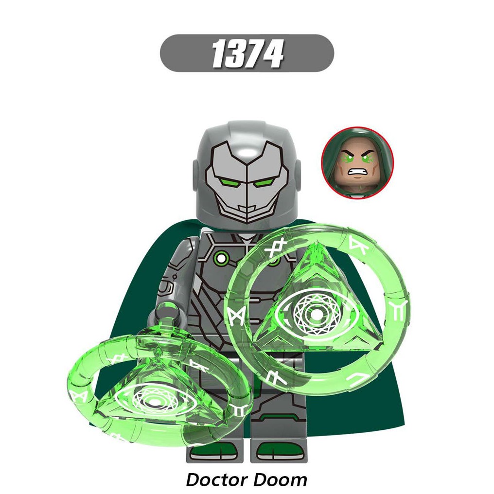 Mô hình siêu anh hùng Loki/Doctor Doom/Fantastic Four X0271 tương thích với play