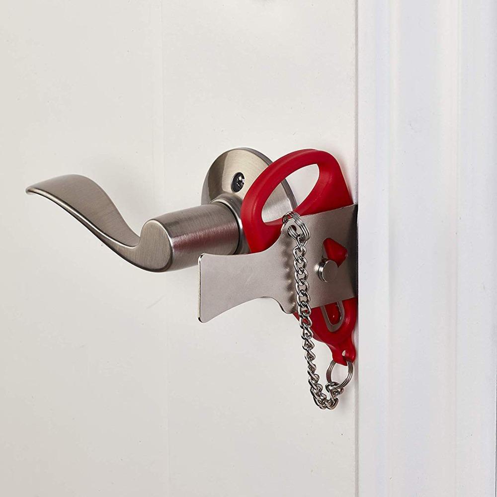 Khóa cửa ra vào chống trộm an toàn bảo vệ sự riêng tư cho gia đình/ khách sạn/ căn hộ nhiều màu sắc bằng kim loại PP