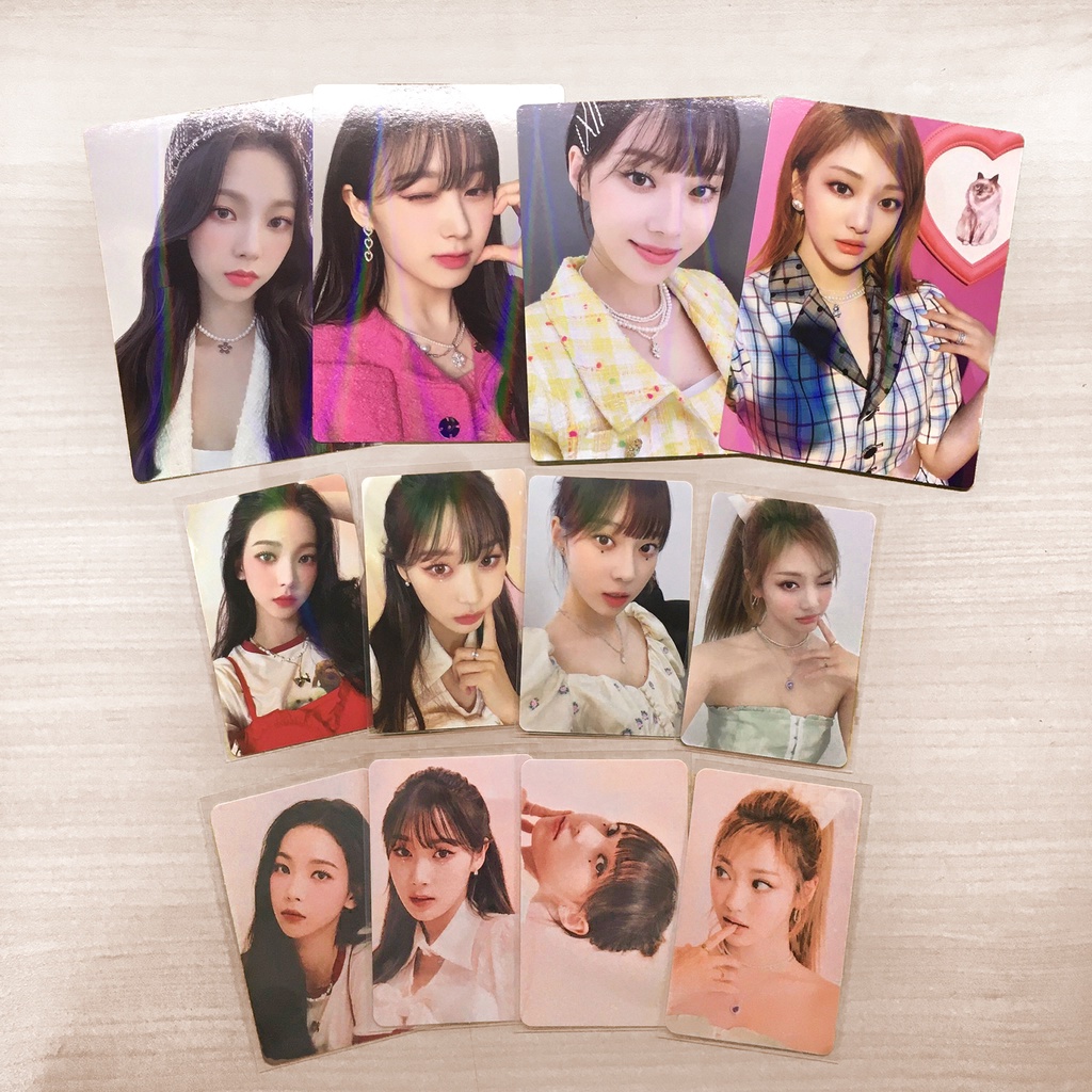 (Có sẵn) Ảnh photocard season greetings album Aespa 2022 Savage Karina Winter Ningning Giselle