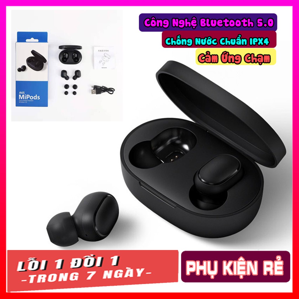 Tai nghe không dây Xiaomi Redmi Airdots A6S PRO, âm trầm, chống ồn, chồng nước