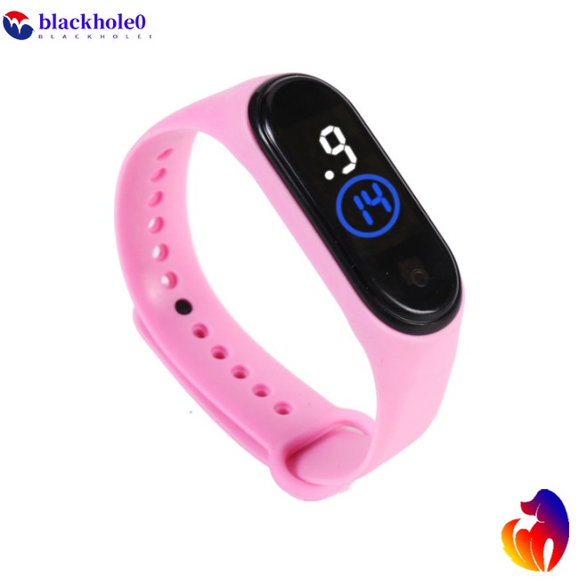 Đồng Hồ Đeo Tay Điện Tử Màn Hình Led Dây Silicone Thời Trang Cho Nam Nữ