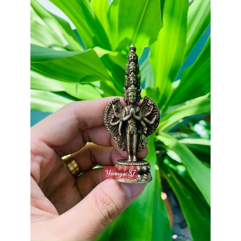 Tượng đồng thiên thủ thiên nhãn (cao 7,5 cm)