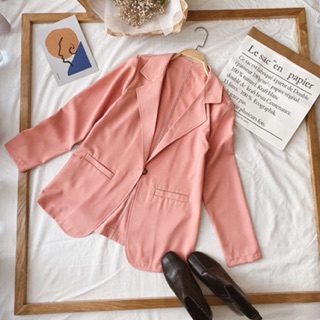 Áo Blazer màu hồng