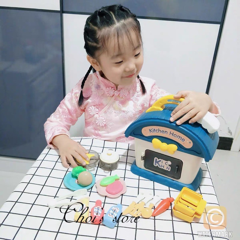 Đồ chơi nấu ăn hình ngôi nhà mini 24cm - Đồ chơi đầy nhà