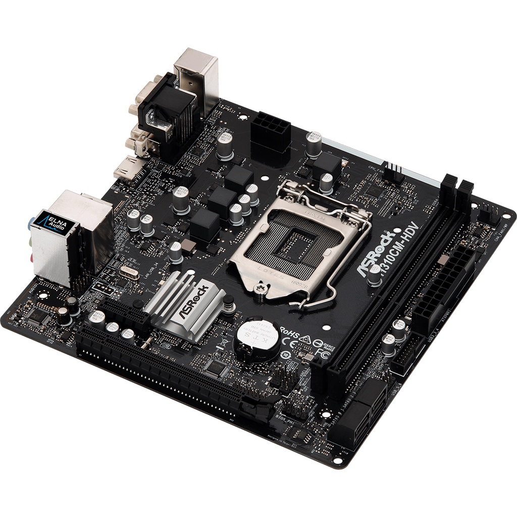 Mainboard Asrock H310CM-HDV Socket 1151 m-ATX 2 Khe Ram DDR4