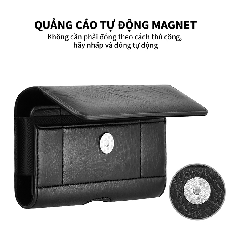 Túi đeo thắt lưng bằng da PU đựng đIện thoại thích hợp cho iPhone13/12/11ProMax 8P 7P Samsung Huawei