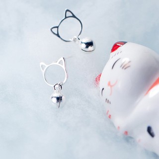 Bông tai Mèo Rung Chuông Cat & Bell xinh xắn | Khuyên tai nữ trang sức thời trang