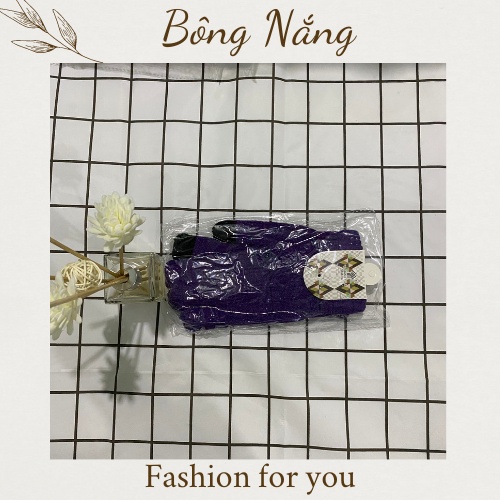 Bao tay len nữ cảm ứng giữ ấm, Găng tay nữ cảm ứng chống nắng sử dụng được màn hình điện thoại