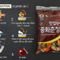 Combo nấu mì tương đen Hàn Quốc