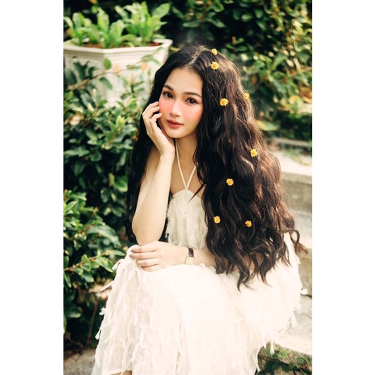 ĐẦM MAXI CỔ YẾM LÔNG CÔNG