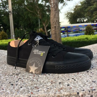 Giày Chuck 2 AllStar Classic Cổ Thấp Nữ Full Đen