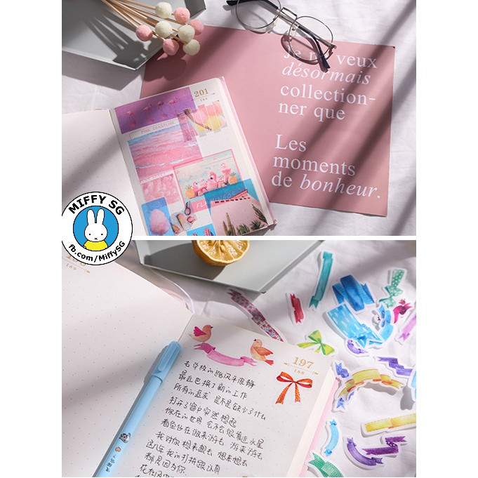 Bộ 40 washi sticker phong cách photography GOOD MORNING