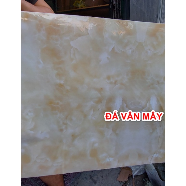 Decal tráng nhôm dán bếp ĐÁ HOA CƯƠNG VÂN MÂY khổ 60cm có keo sẵn - giá bán 1 mét