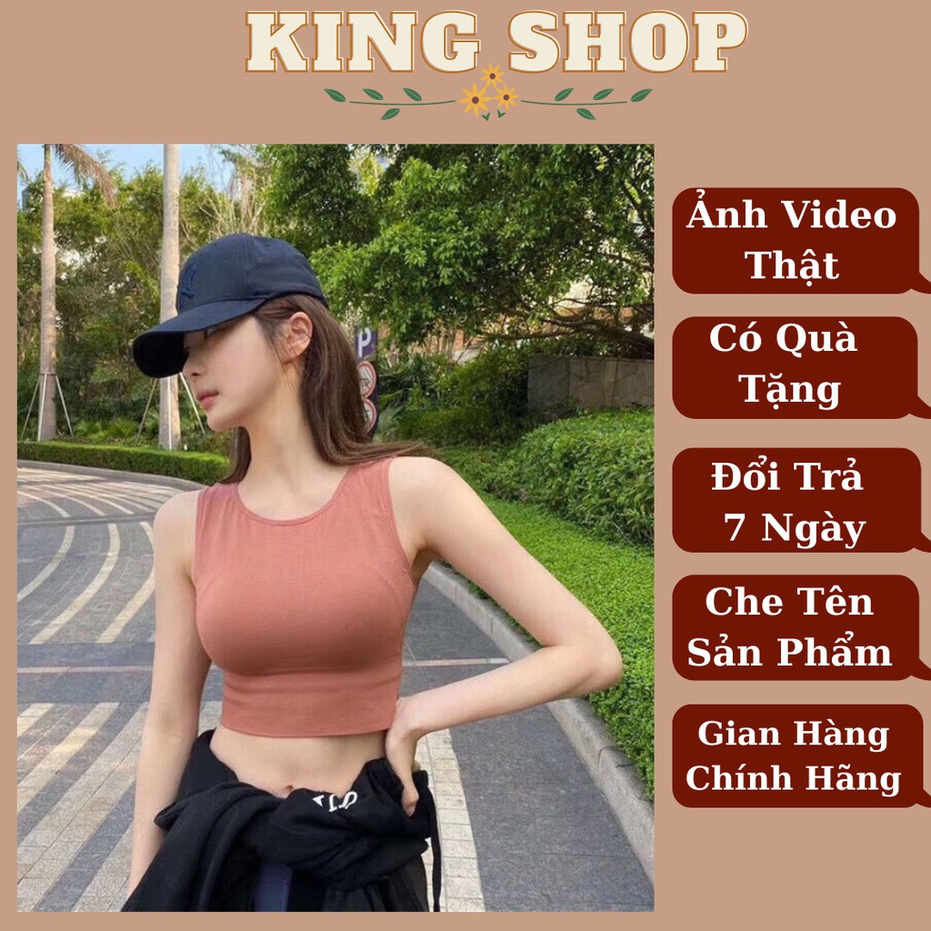 Áo Bra Crottop Tập Gym FREESHIP Áo 3 Lỗ - Áo Thun Nữ Bra Thể Thao 6666