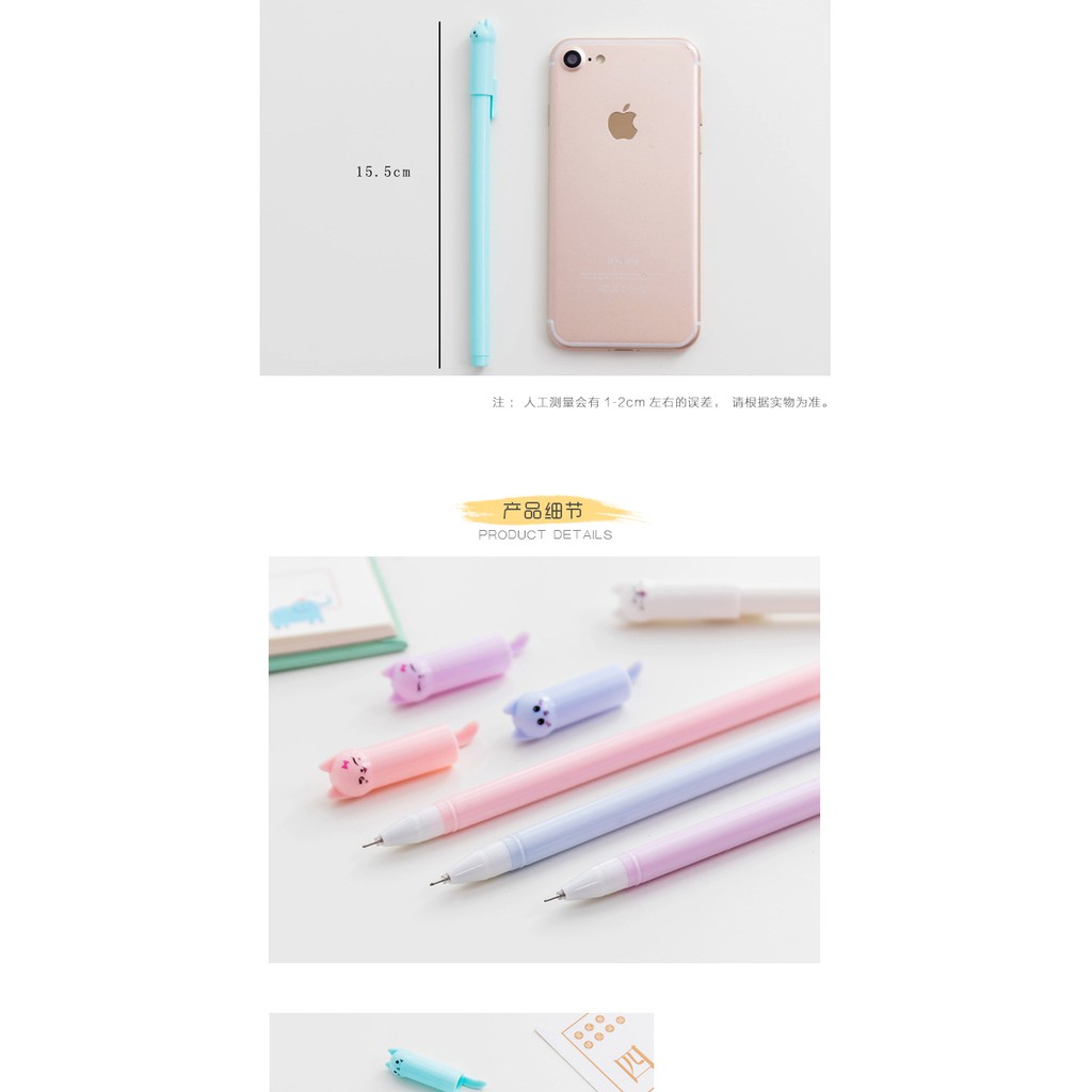 Bút mực gel ngòi bút 0.5cm tạo hình độc đáo dễ thương tiện lợi