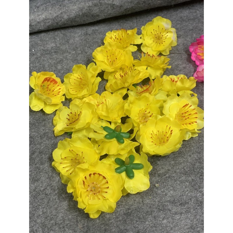 100g đầu bông hoa mai,hoa đào trang trí