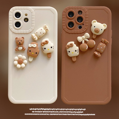 Ốp điện thoại TPU mềm hình mèo Hello Kitty 3D cho IPHONE 13 PRO MAX 12 PRO MAX XS MAX XR X 7 8 PLUS