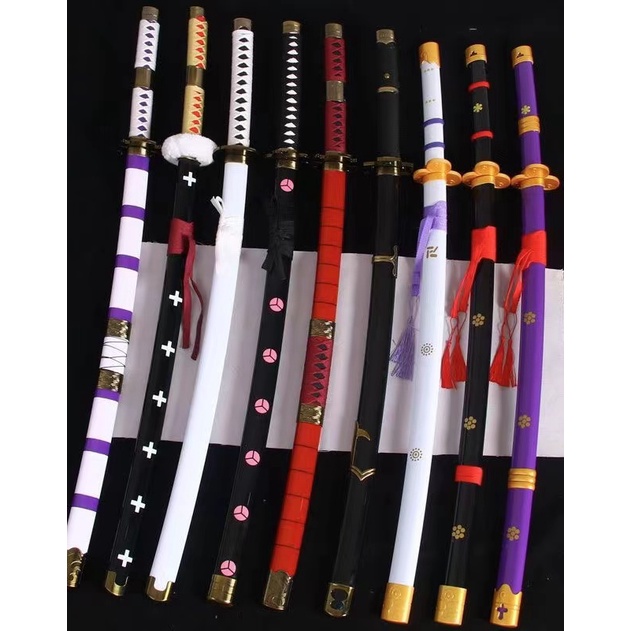 Đạo cụ Cosplay nhân vật mô hình kiếm gỗ zoro roronoa, shusui onepiece, katana zenitsu kitetsu kimetsu no yaiba