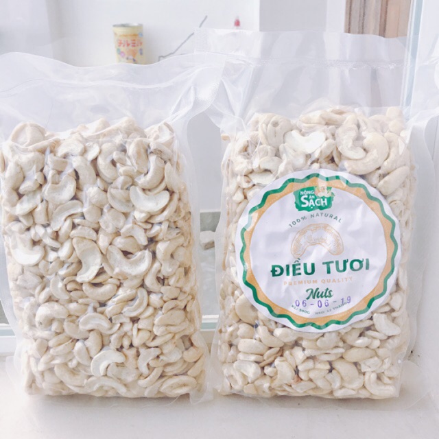 500g Hạt điều tươi vỡ đôi sạch Bình Phước