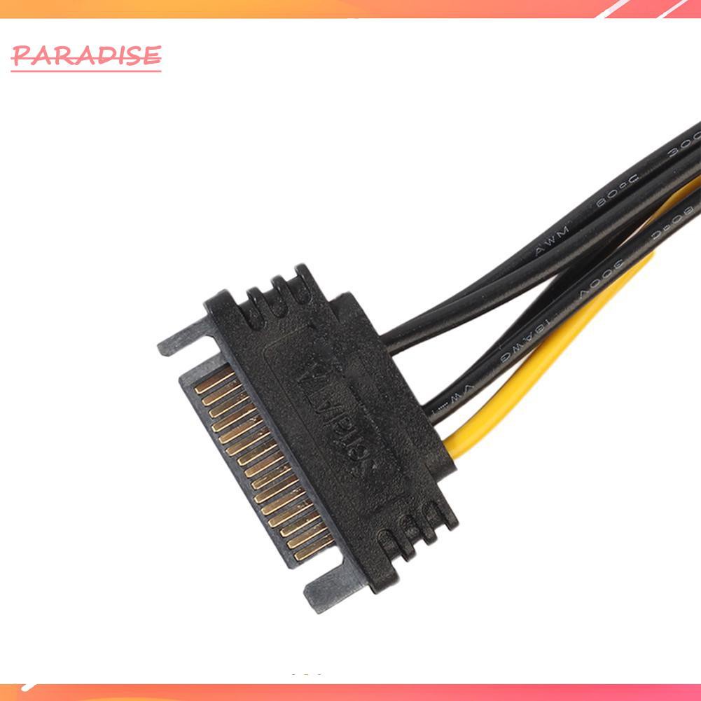 Bộ 5 Dây Cáp Chuyển Đổi 15pin Sata Power Sang 6pin Pci-E Pci Cho Video / Xe Hơi