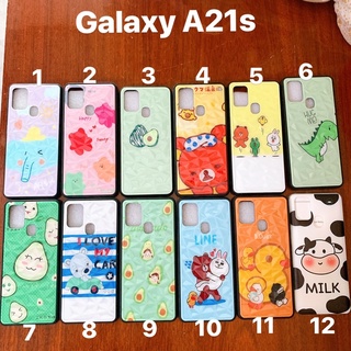 Ốp lưng Samsung a21s hình vân 3d kim cương