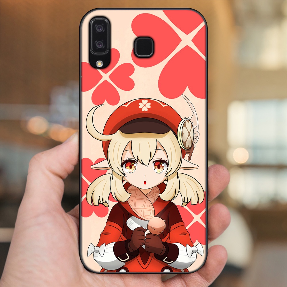 Ốp lưng Samsung A8 Star viền đen in hình Klee Genshin Impact