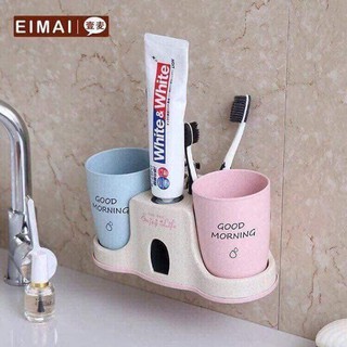 Bộ nhả kem tự động kèm 2 cốc lúa mạch