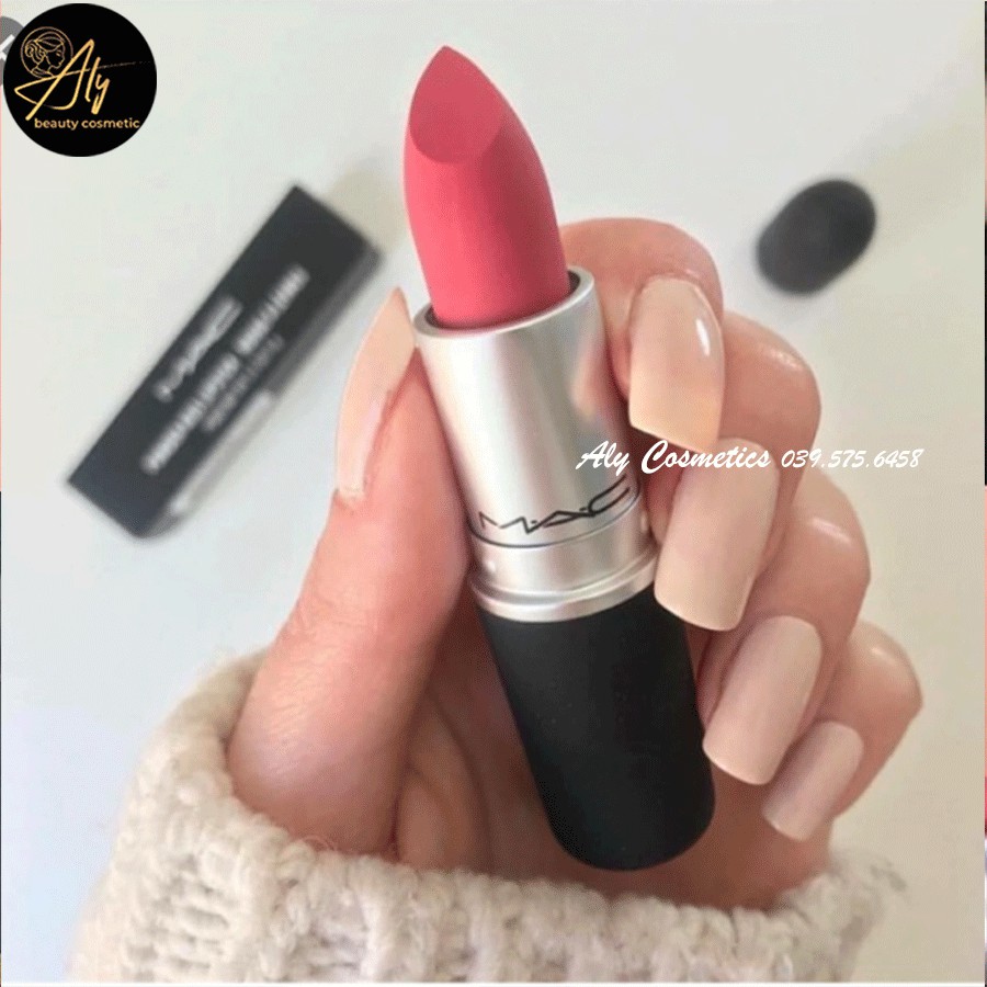 [CAM KẾT 💯] Son MAC Little Tamed 301 Màu hồng hoa đào – Power kiss lipstick