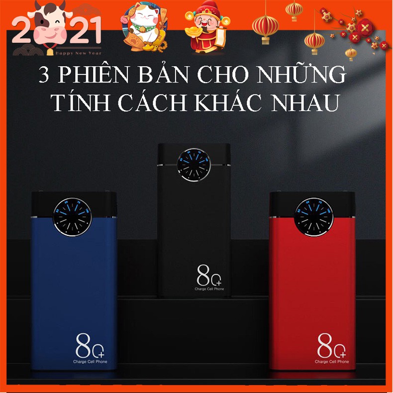 SẠC DỰ PHÒNG 20000mah Power Bank ,3 INPUT & 2 OUTPUT màn hình hiển thị pin cao cấp