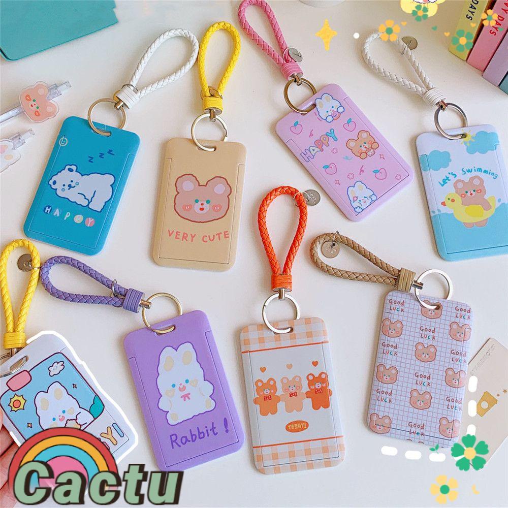 Ốp Điện Thoại Có Ngăn Đựng Thẻ ID Họa Tiết Xe Bus Dễ Thương