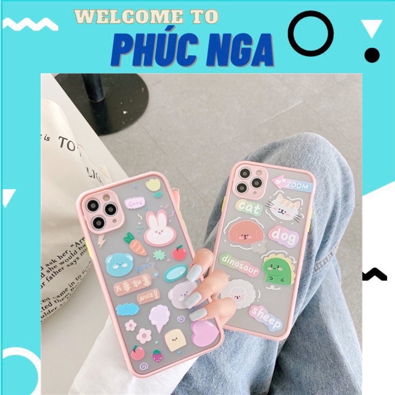 ốp nhám viền cao su iphone 11 Pro Max/11/X/XS/XS MAX
