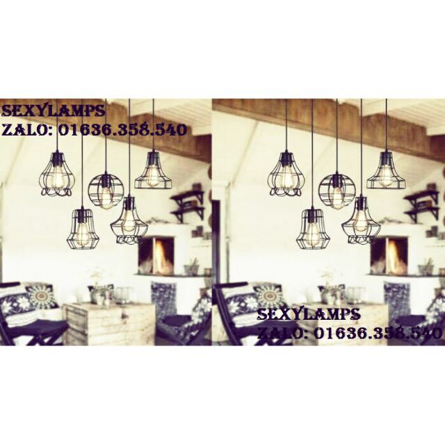 COMBO 5 ĐÈN TRANG TRÍ ĐÃ BAO GỒM 5 BÓNG LED TRANG TRÍ ĐI KÈM