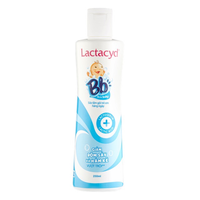 Sữa tắm Lactacyd BB 250ml chống rôm sảy- Hạn sử dụng tháng 10/2021