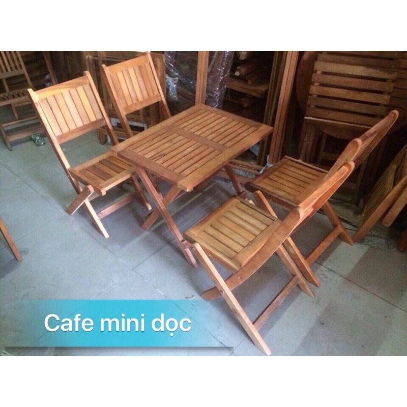 Ghế gỗ gấp gọn-ghế cafe-ghế quán trà chanh