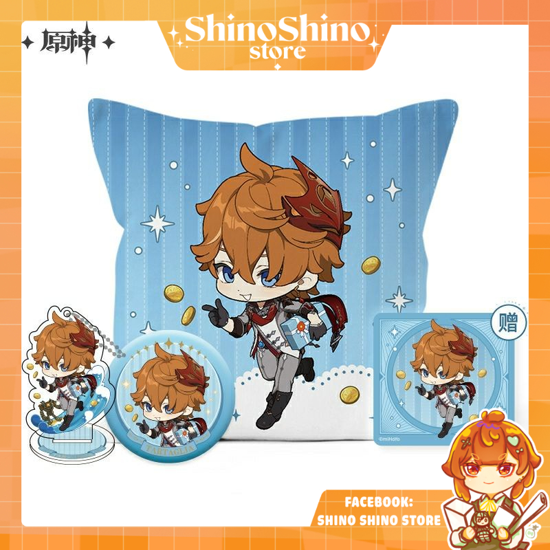 Mô hình nhân vật mini standee acrylic/ huy hiệu genshin impact official a gift for you chính hãng